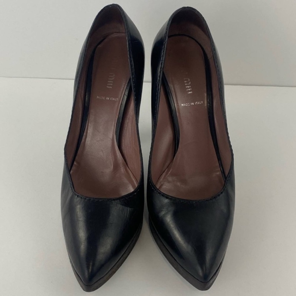 Miu Miu By Prada Pointed Toe High Heels - image 2